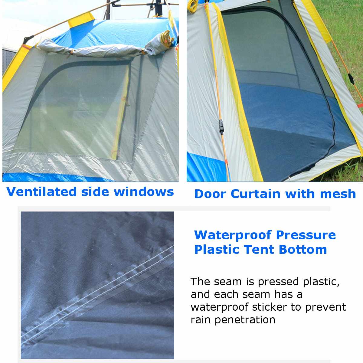 Cheap Goat Tents Camping tent Open beach tents outdoor camping 6 7 Person Windbreak Dual Layer Waterproof barraca de acampamento tente de camping Tents 
